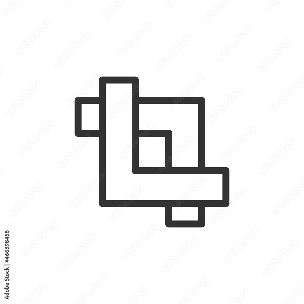 Canvas Prints Thin line icon of web design.