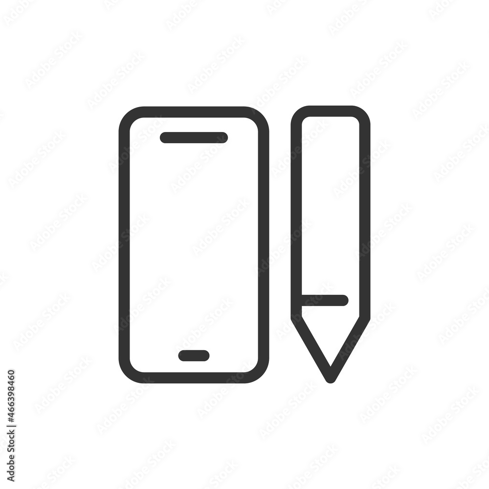 Poster web design minimal line icon.