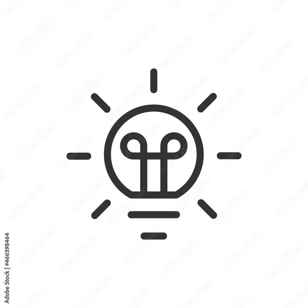 Poster vector web design line icon.