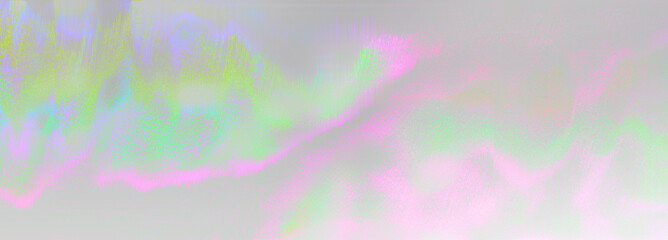 Abstract iridescent glitch art background image.