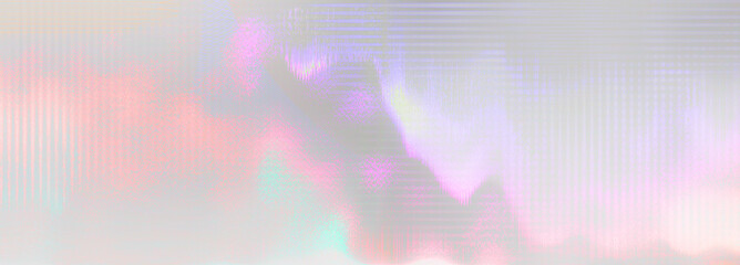 Obraz premium Abstract iridescent glitch art background image.