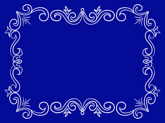 frame for decoration with a pattern