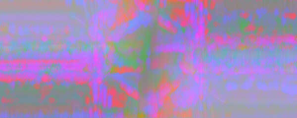 Abstract iridescent glitch art background image.