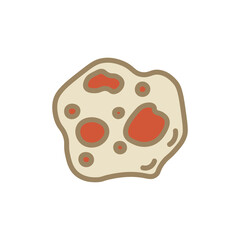 Geometric Asteroids Line Up