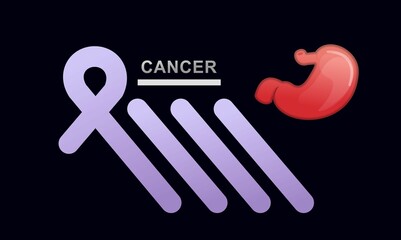 concept vector banner human stomach