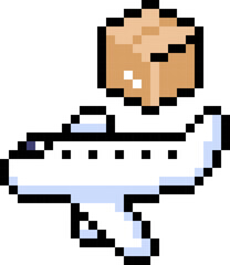 Fototapeta premium Airfreight pixel icon