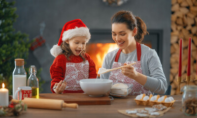 Obraz na płótnie Canvas Cooking Christmas food