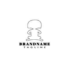 children logo cartoon icon design template black isolated creative illustration