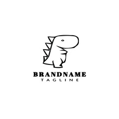 dinosaurs logo icon design vector vector illustration