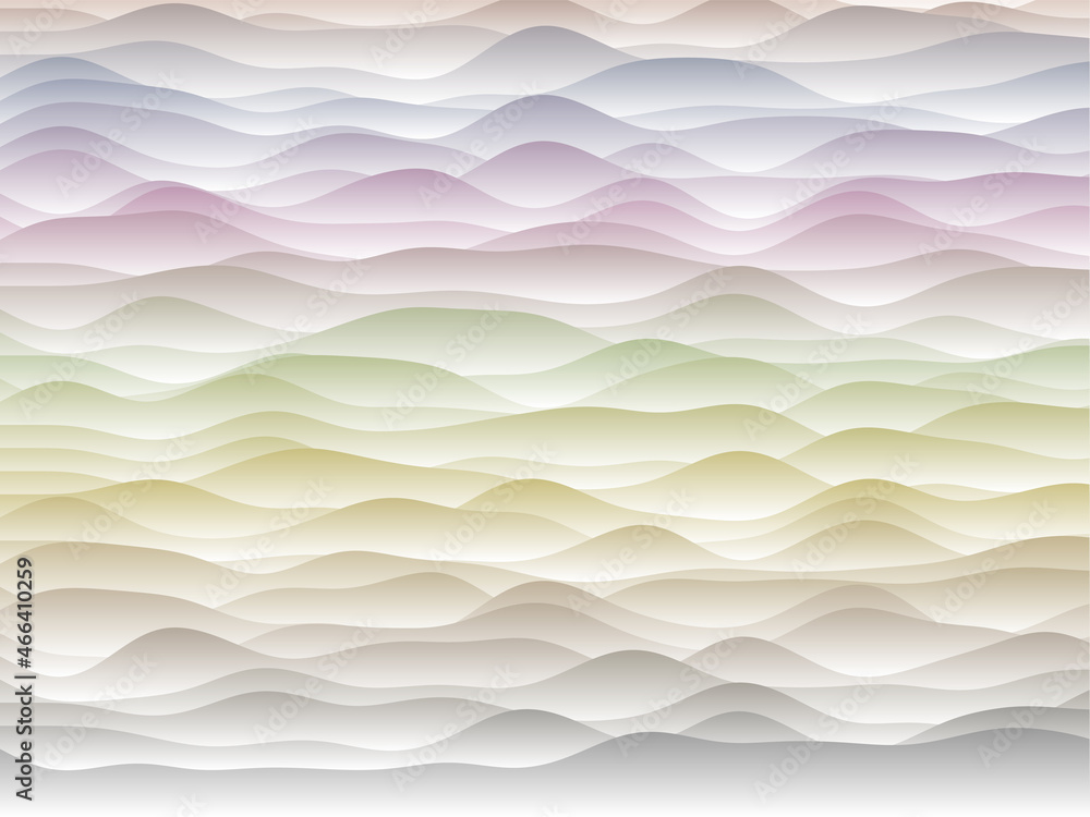 Poster abstract curves background. smooth curves with gradients in soft colors. artistic vector illustratio