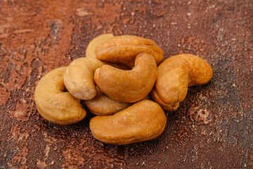 Natural organic Cashew nut heap