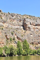 views of the landscape of the gorges of the Duratón river.
