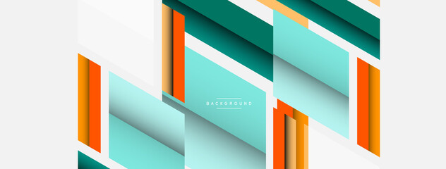 Vector background. Abstract overlapping color lines design with shadow effects. Illustration for wallpaper banner background or landing page