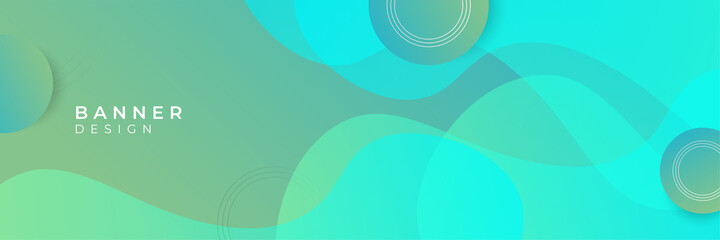 Abstract colorful green yellow gradient curve background