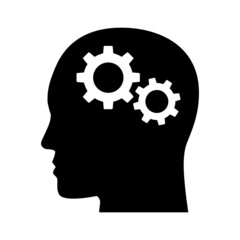 Character AI behavior flat vector icon for games and apps