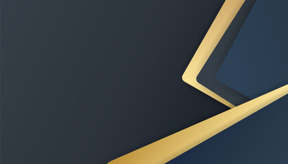 Abstract black and gold geometrics background. Abstract elegant template black and gold geometrics on dark background luxury style. For business brochure, poster, notebook, menu template