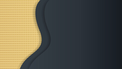 Abstract black and gold geometrics background. Abstract elegant template black and gold geometrics on dark background luxury style. For business brochure, poster, notebook, menu template