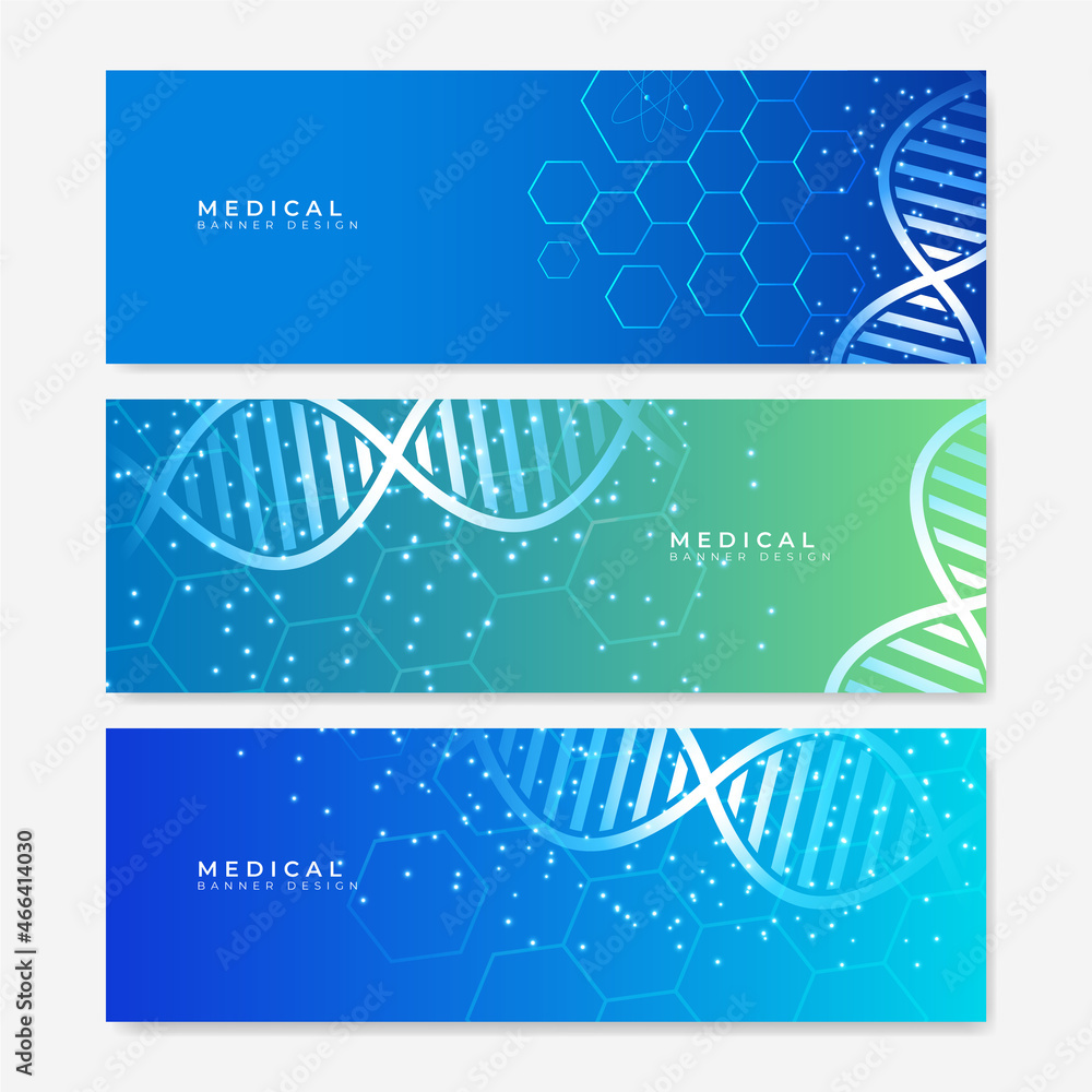 Leinwandbilder Abstract medical background with hexagonal structure shapes. Technology technical network banner background. Abstract vector background. Science, medicine and innovation technology concept.