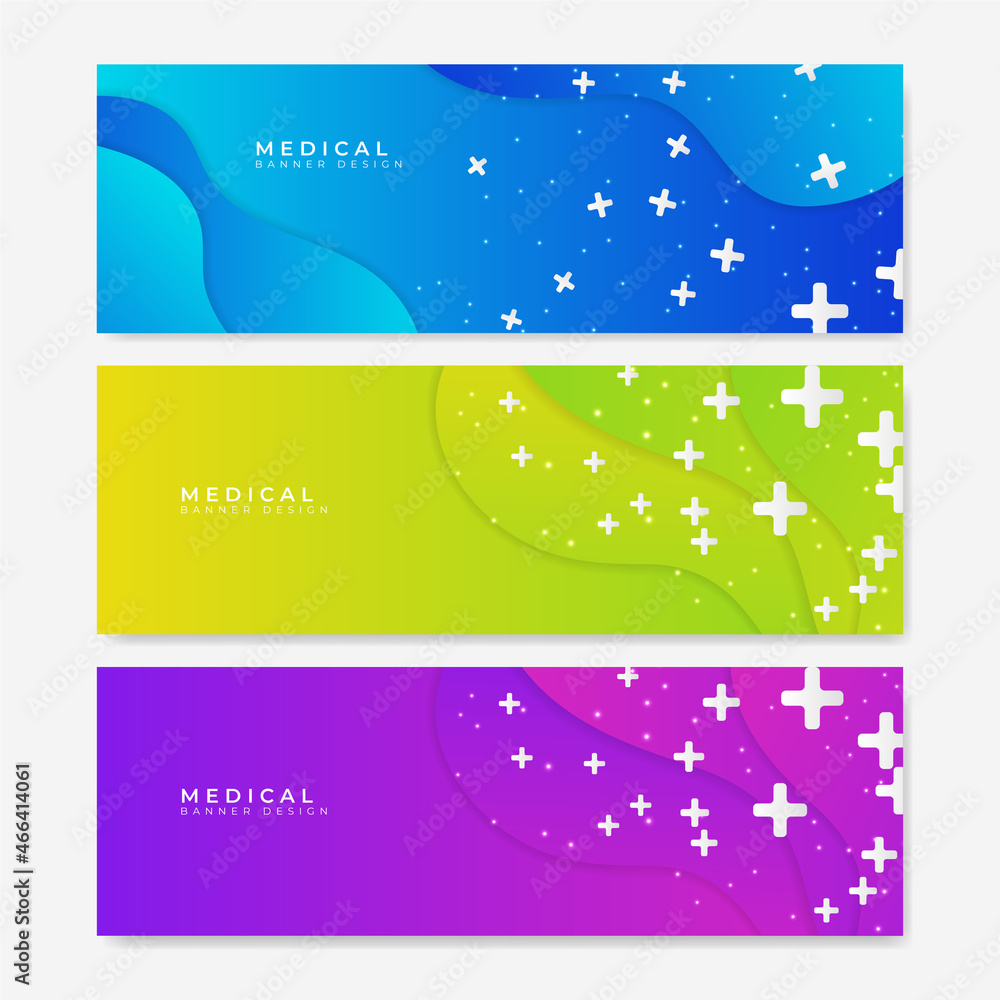 Poster Abstract medical background with hexagonal structure shapes. Technology technical network banner background. Abstract vector background. Science, medicine and innovation technology concept.