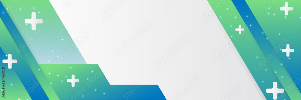 Aufkleber abstract medical banner background. template design with concept and idea for healthcare technology,