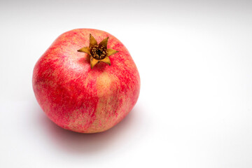 Pomegranate isolated on white background