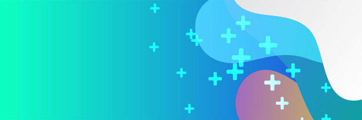 Obraz premium Abstract medical banner background. Template design with concept and idea for healthcare technology, innovation medicine, health, science and research. Medical pattern website header or web banner