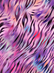 Glanzend vloeibaar holografisch oppervlak Glanzende kleuren Naadloze zebrastrepen Abstract patroonontwerp Trendy modekleuren