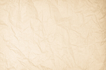 White recycled craft paper texture as background. Grey paper texture, Old vintage page or grunge vignette of old newspaper. Pattern rough art creased grunge letter. Hardboard with copy space for text.