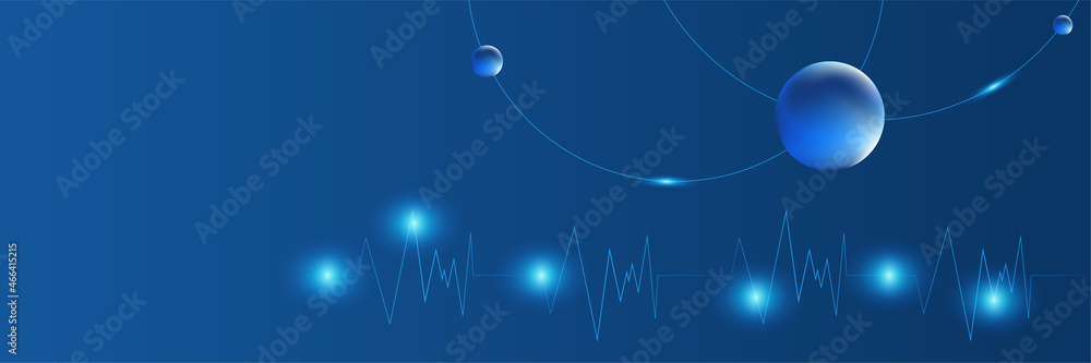 Poster abstract medical background with health icons and symbols. template design with concept and idea for