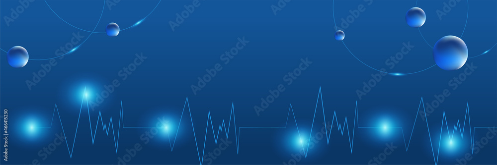 Aufkleber abstract medical background with health icons and symbols. template design with concept and idea for