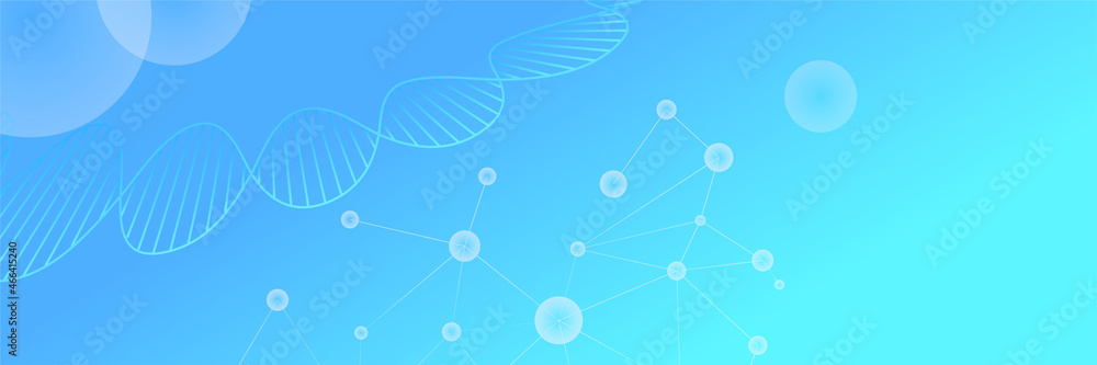 Leinwandbilder Website header or banner design with medical hexagons pattern. Geometric abstract background with simple hexagonal elements. Medical, technology or science design.