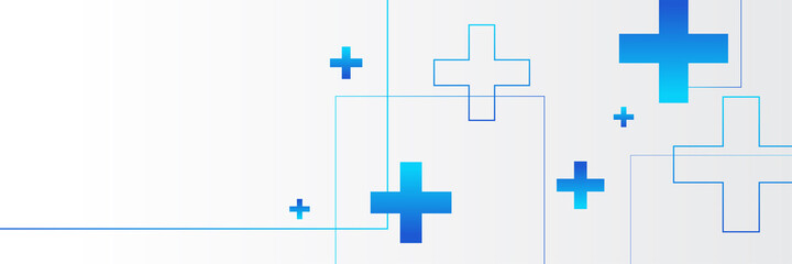 Abstract medical background with health icons and symbols. Template design with concept and idea for healthcare technology, innovation medicine, health, science and research.