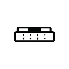 mattress logo.bed vector illustration foam mattress.flat mattress design