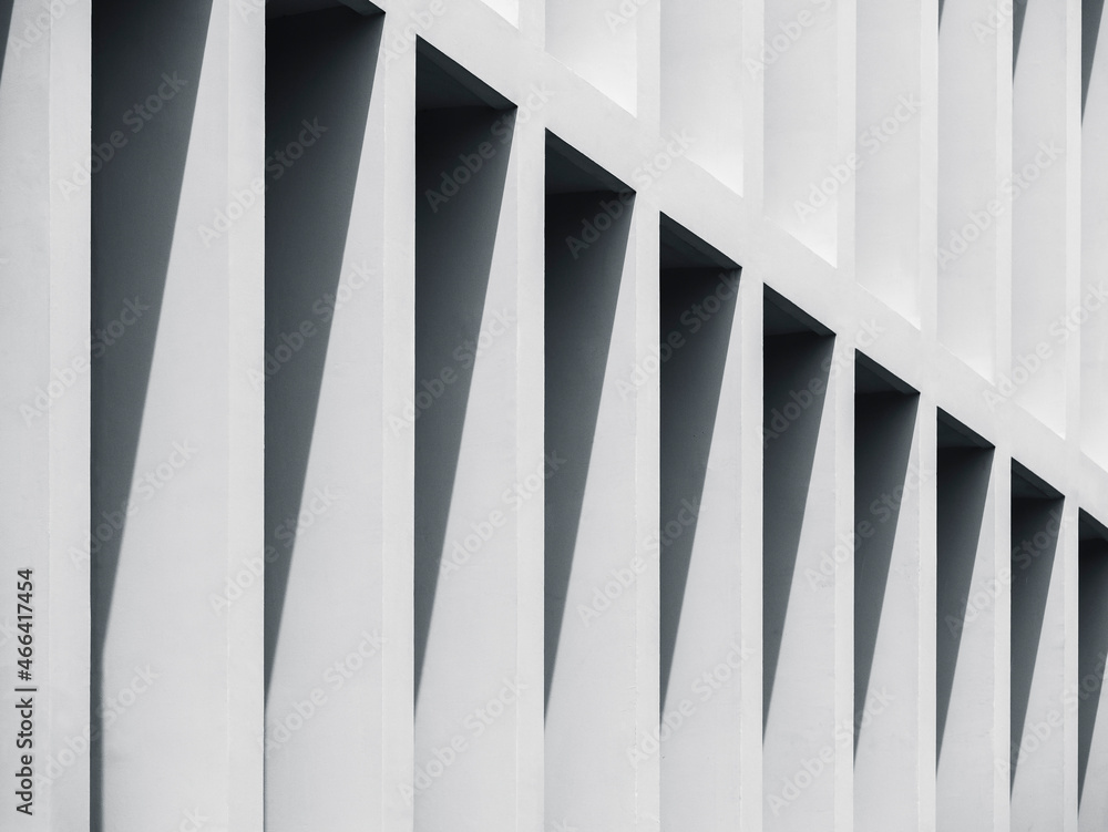 Poster White cement wall pattern shade shadow Architecture details Abstract background