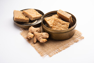 Aale pak or Adrak Barfi or Ginger Burfi