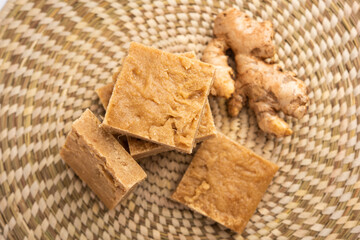 Aale pak or Adrak Barfi or Ginger Burfi