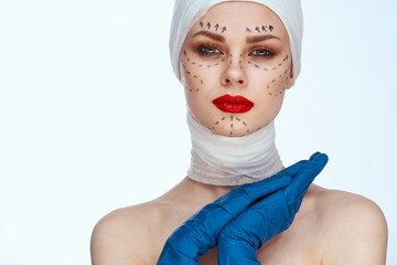 portrait of a woman rejuvenation facial injection cosmetic procedures close-up