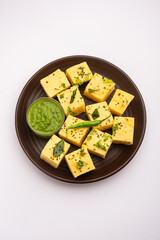 Gujarati Snack Khaman Dhokla
