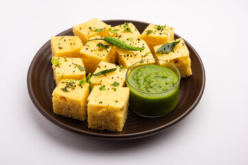 Gujarati Snack Khaman Dhokla