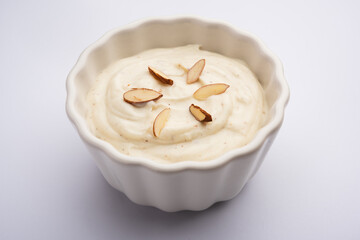 Shrikhand is an indian dessert made with milk