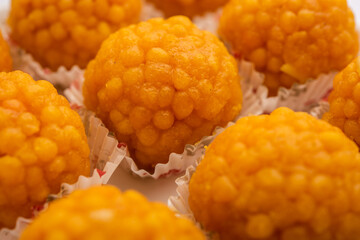 Motichoor Laddoo or bundi laddu