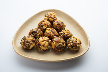 Indian dry fruits barfi, burfee or barfi