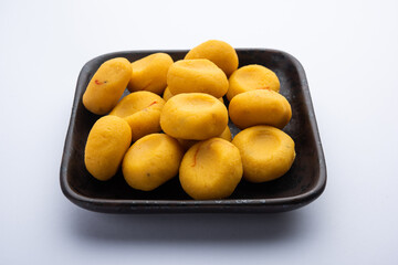 Kesad pedha or Saffron Peda