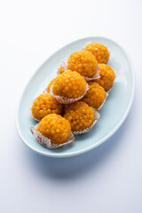 Motichoor Laddoo or bundi laddu