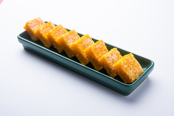 Coconut barfi or nariyal Burfi or barfee