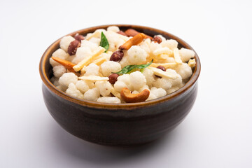 Sabudana Fried Chivda or farsan for Vrat or upwas