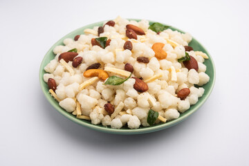 Sabudana Fried Chivda or farsan for Vrat or upwas