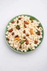 Sabudana Fried Chivda or farsan for Vrat or upwas