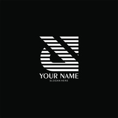 Shadow D letter vector logo.
 shadow style letter D abstract illustration.business initials D