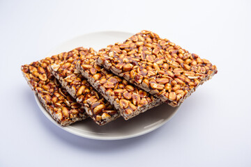 Peanut Bar or chikki